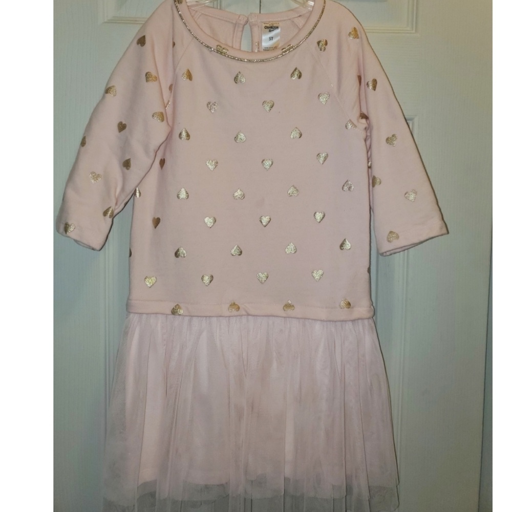 COPY - OSHKOSH B'GOSH PINK HEART TUTU DRESS SIZE 5T